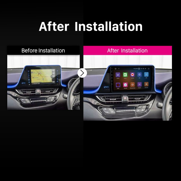 Navigatie Toyota CHR (2016-2020), Ecran 9 inch, Carplay / Android auto, Youtube, Waze