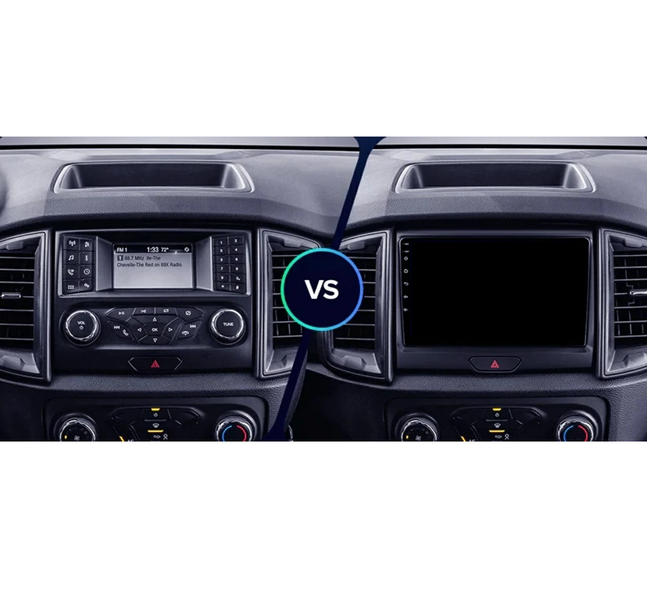 Navigatie Ford Ranger (2015-2022), Ecran 9 inch, Carplay / Android auto, Youtube, Waze