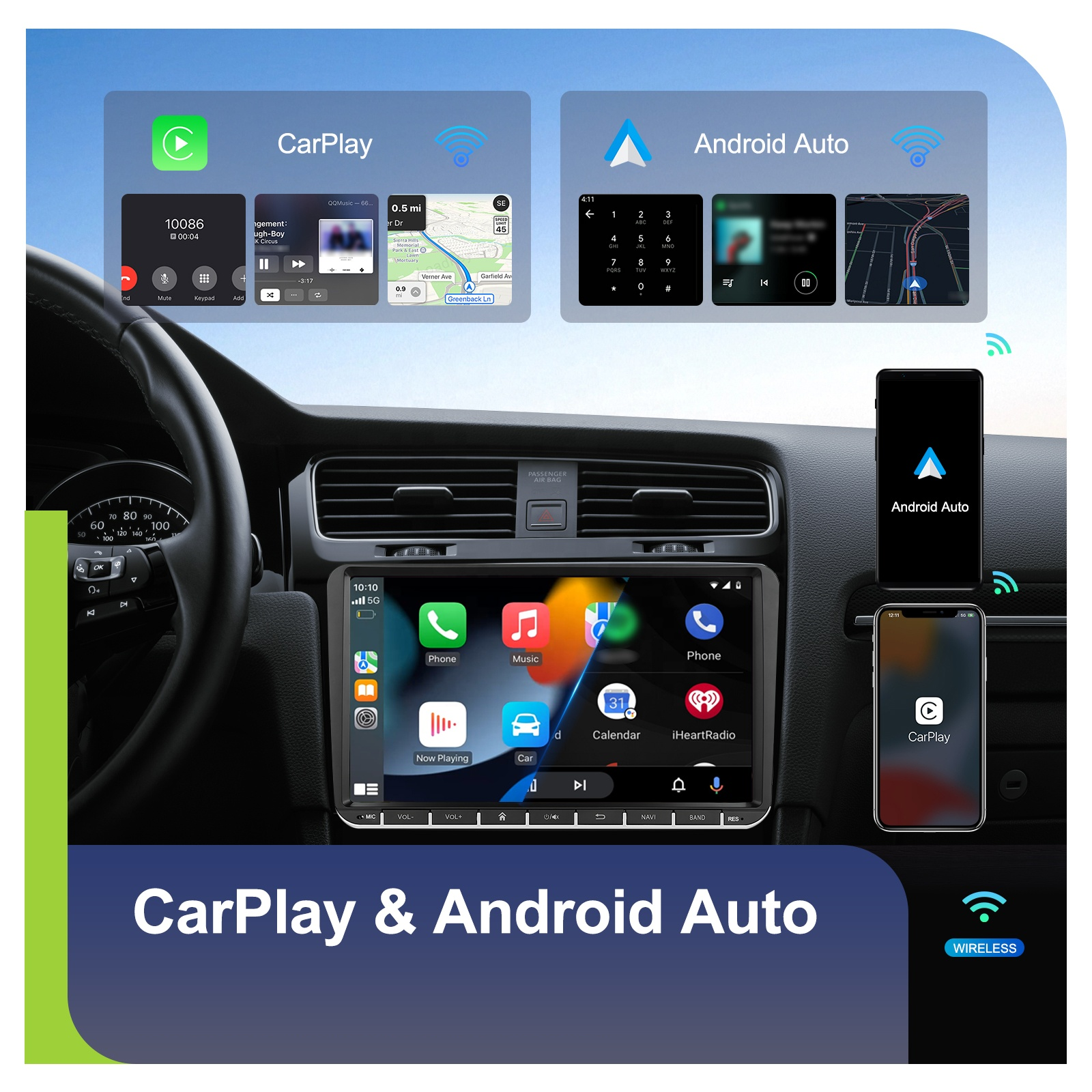Navigatie Seat Toledo (2004-2018), Ecran 9 inch, 4GB RAM 64GB, carplay / android auto