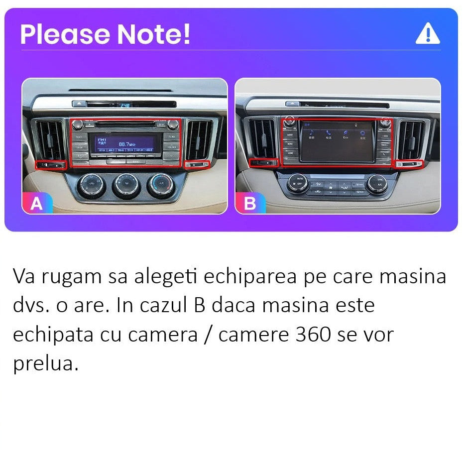 Navigatie Toyota RAV4 (2012-2018), Ecran 10 inch, carplay / youtube