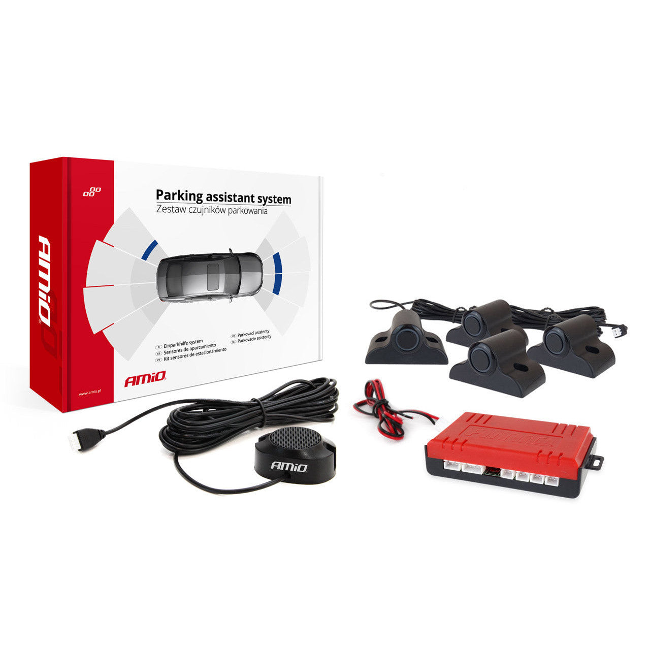 Kit 4 senzori de parcare pentru camion, duba, autovehicule mari