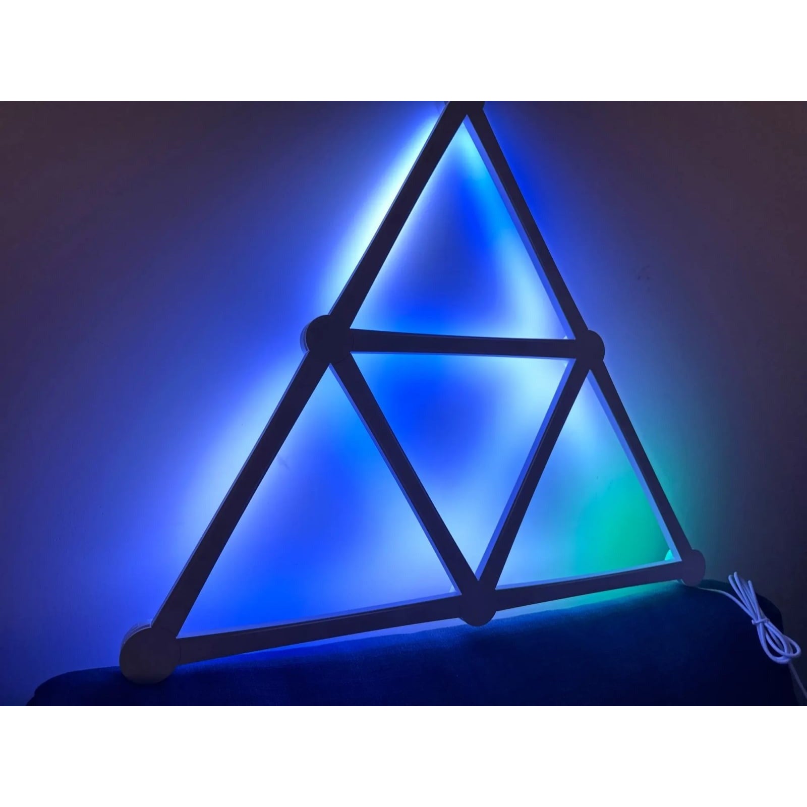 Kit 9 panouri LED RGBW luminoase modulare inteligente, wifi, bluetooth