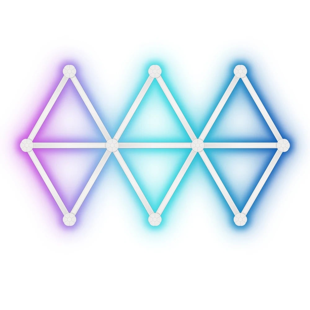 Kit 9 panouri LED RGBW luminoase modulare inteligente, wifi, bluetooth