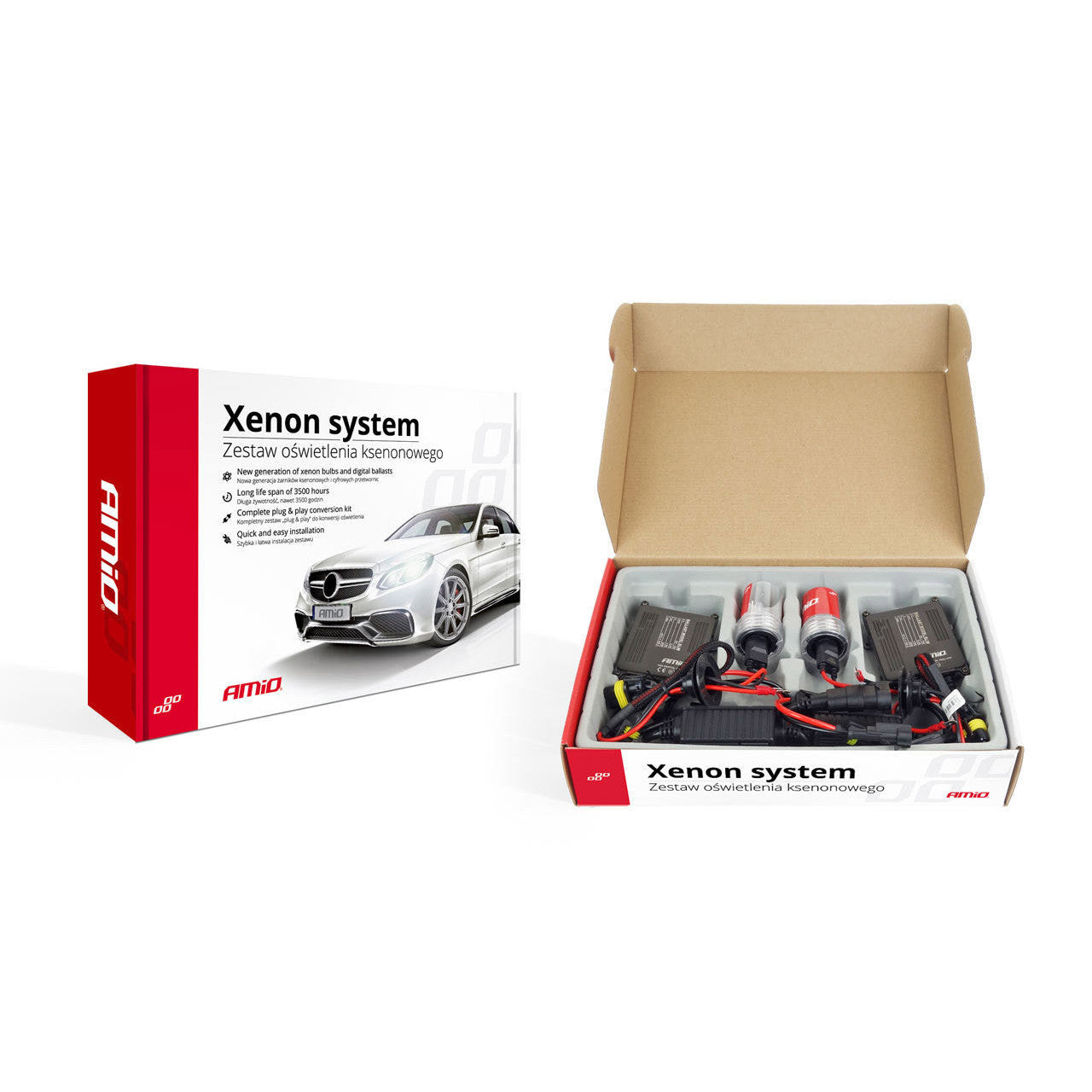 Kit Xenon CANBUS S1068, 35W, tip bec H7 6000K, 9-16V