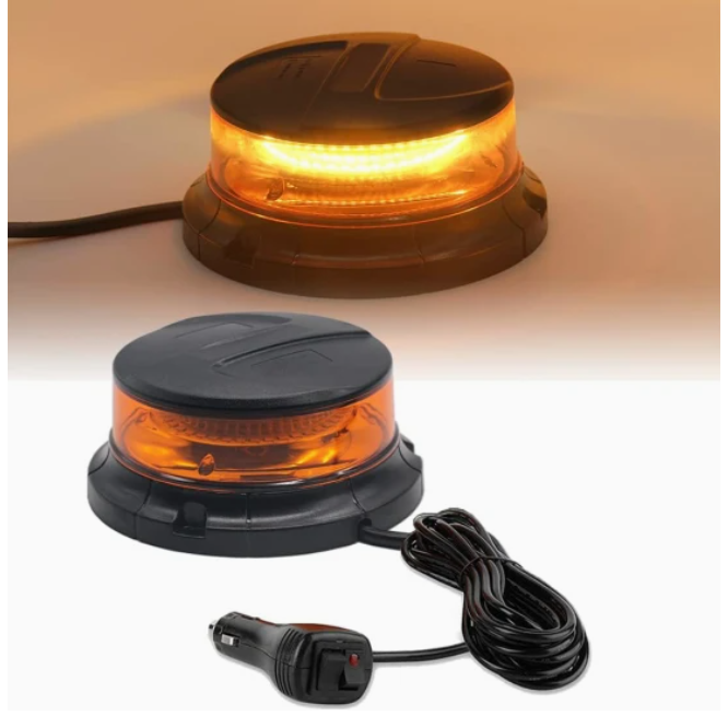 Lampa avertizare luminoasa LED, girofar, 12-24 V