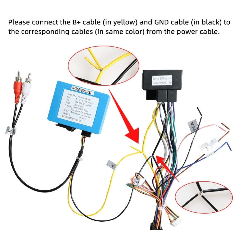 Modul adaptor fibra optica MERCEDES ML GL R CLS CLASS
