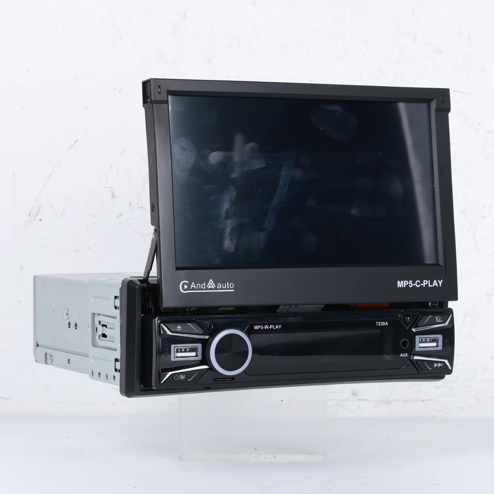 Navigatie 1DIN, Ecran retractabil automat de la buton, 2GB RAM 64GB, Android 12, Bluetooth, Wifi, Carplay / Android Auto