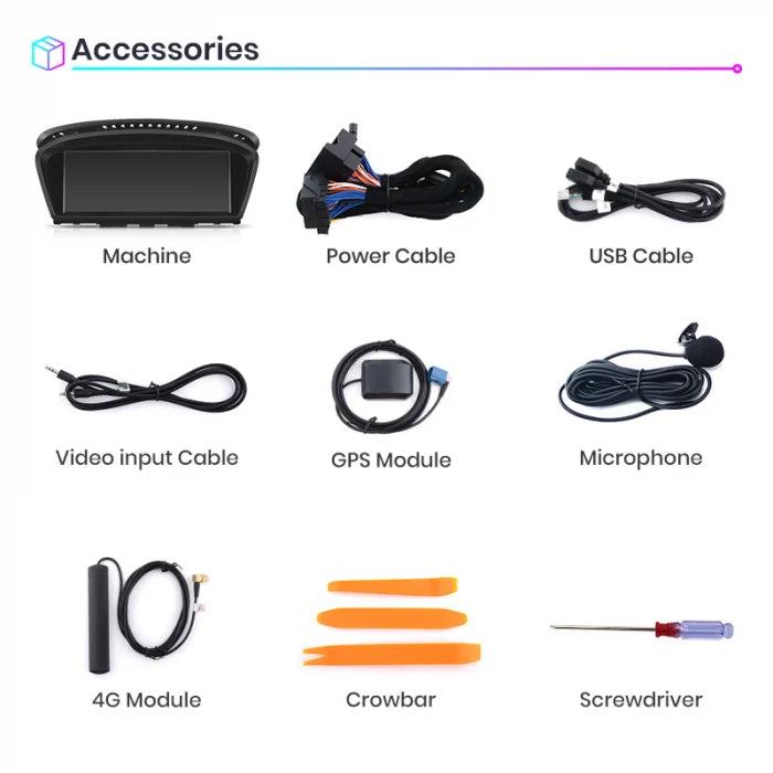 Navigatie bmw, seria 3 5, E60 E61 E63 E64 E90 E91 E92 (2009-2010), 2GB ram android CIC, carplay / android auto