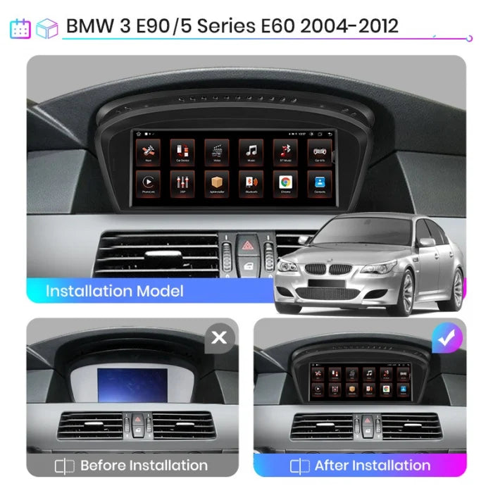Navigatie bmw, seria 3 5, E60 E61 E63 E64 E90 E91 E92, 2GB ram android CCC, carplay / android auto