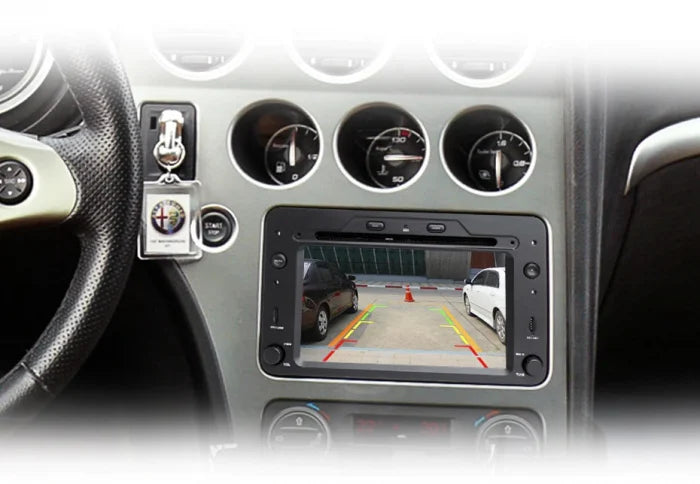 Navigatie Alfa Romeo 159, Brera, Spider, Android 12, 2GB RAM 32GB, google maps, youtube, wifi, waze, bluetooth