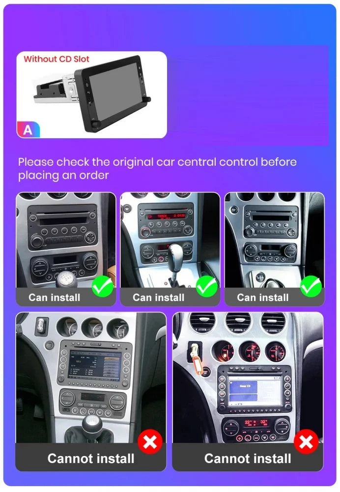 Navigatie Alfa Romeo 159, Brera, Spider, Android 12, 4GB RAM 64GB, octacore, carplay android auto