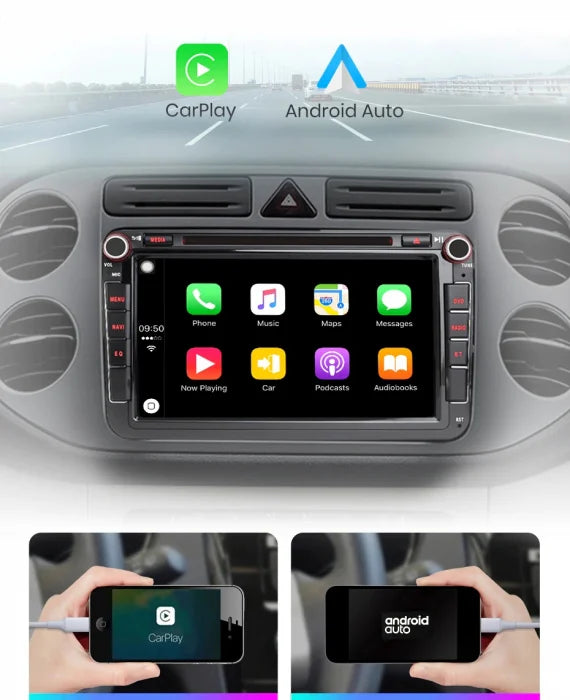 Navigatie VW Touran (2003-2013), Android, Ecran 8 inch, 2GB RAM 64GB