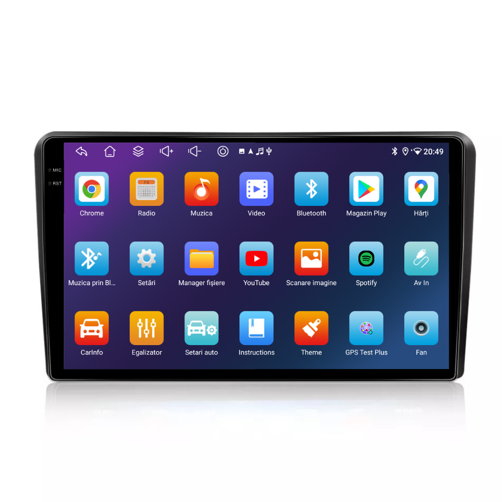 Navigatie Audi A3 (2003-2011), Android, Ecran 9 inch, 4GB RAM 64GB, 8-core