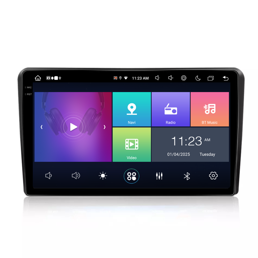 Navigatie Audi A3 (2003-2011), Android, Ecran 9 inch, 8GB RAM 256GB, 8-core
