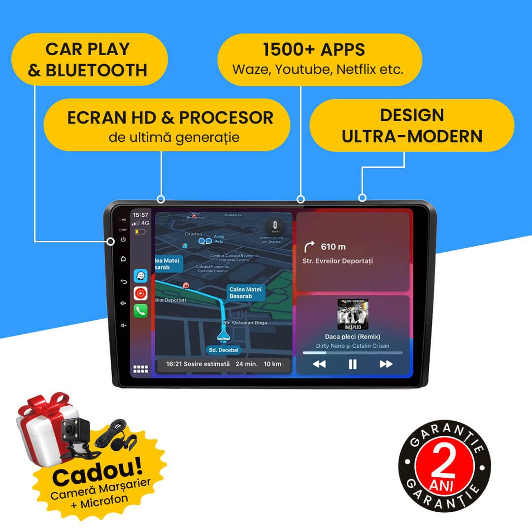 Navigatie Audi a3 2003 - 2013, Android