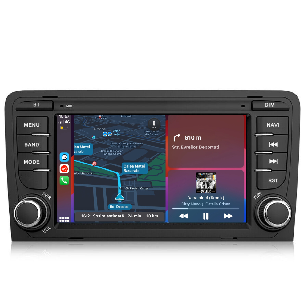 Navigatie audi A3 (2003-2013), android 12, 4GB RAM 64GB, 8-core