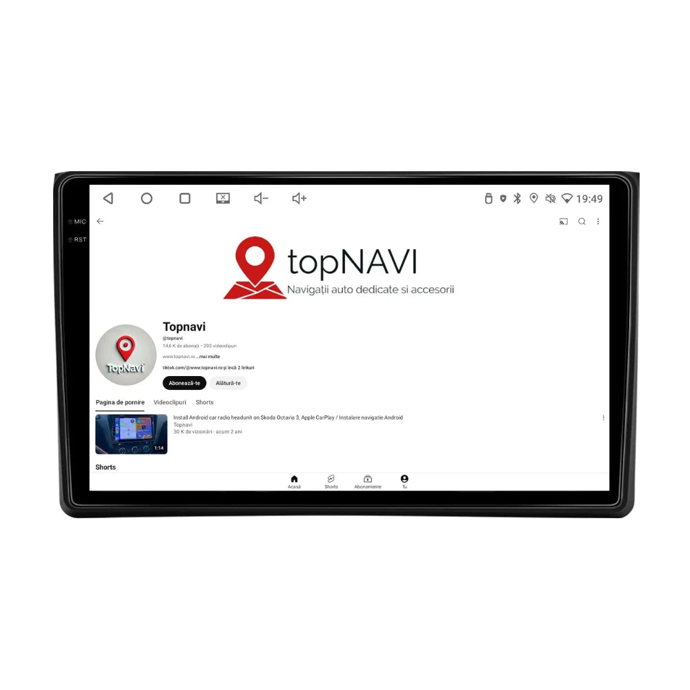 Navigatie Audi A4 (2002-2008), Android, Ecran 9 inch 2K, 12GB RAM 256GB, 8-core