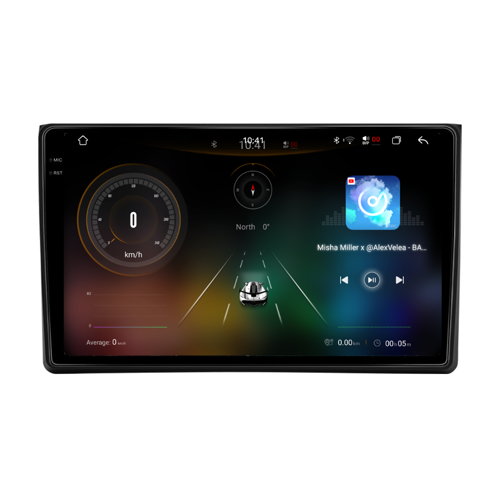 Navigatie Audi A4 (2002-2008), Android, Ecran 9 inch 2K, 12GB RAM 256GB, 8-core