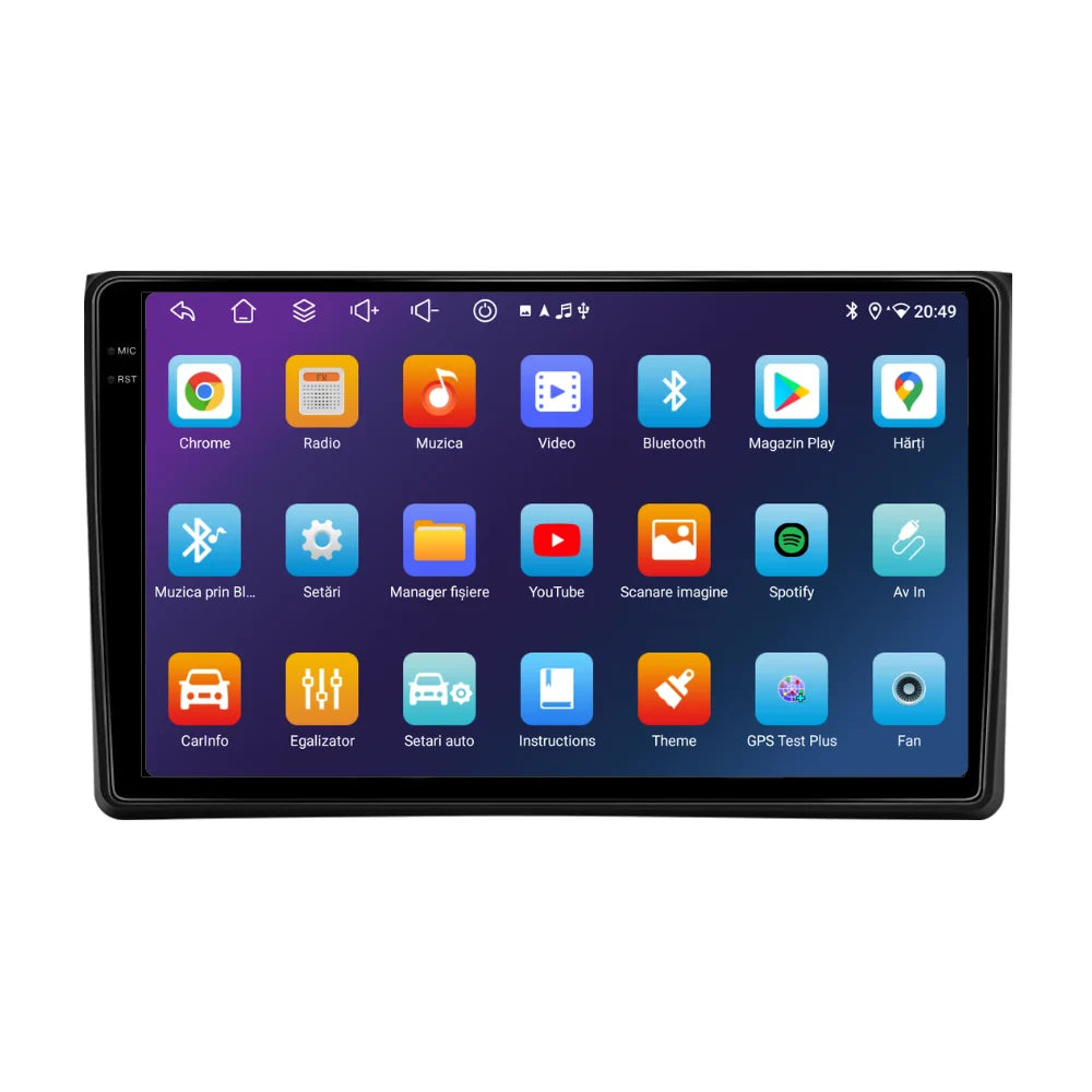 Navigatie Audi A4 (2002-2008), Android, Ecran 9 inch, 4GB RAM 64GB, 8-core