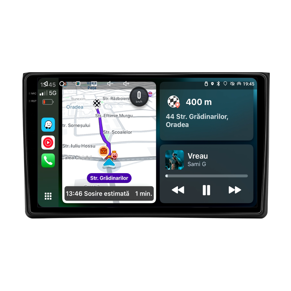 Navigatie Audi A4 (2002-2008), Android, Ecran 9 inch, 4GB RAM 64GB, 8-core