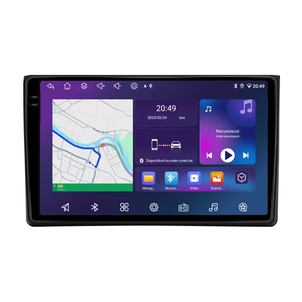 Navigatie Audi A4 (2002-2008), Android, Ecran 9 inch, 4GB RAM 64GB, 8-core