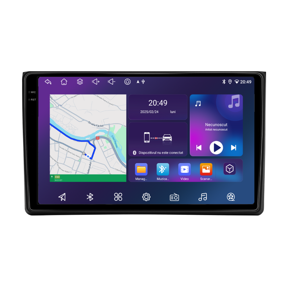 Navigatie Audi A4 (2002-2008), Android, Ecran 9 inch, 6GB RAM 128GB, 8-core