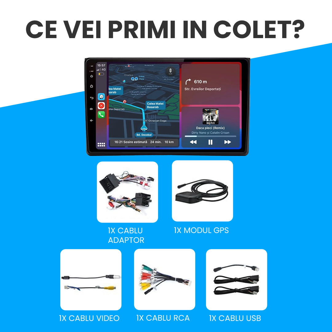 Navigatie Audi A4 B6 / B7 (2002-2008) Android.