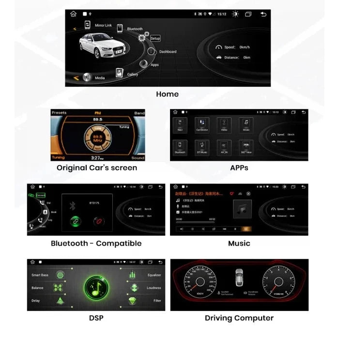 Navigatie Audi A5 B8 B8.5 2009-2016, Android, Carplay, 4GB RAM 64GB, carplay / android auto