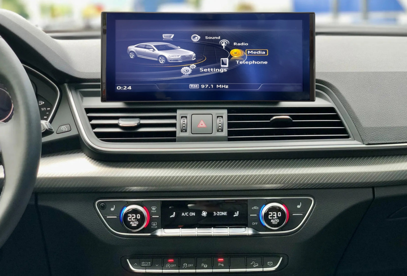Navigatie Audi A4 B9 (2015-2023),12.5 inch 2K, 8GB RAM, carplay / android auto