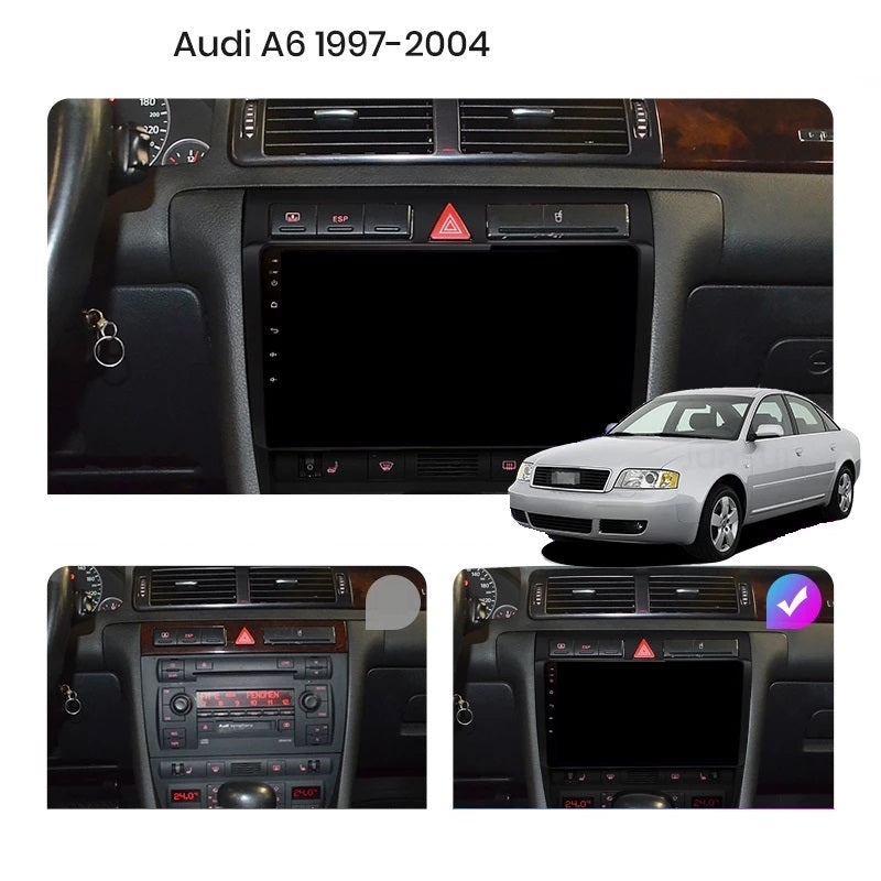 Navigatie audi a6 c5 1997-2006, android 12, 1GB RAM, wifi, waze, youtube, google maps, bluetooth