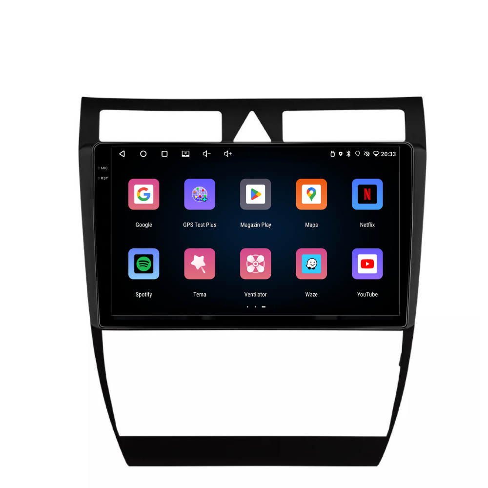 Navigatie Audi A6 C5 (1997-2006), Android, Ecran 9 inch, 4GB RAM 64GB, 4-core