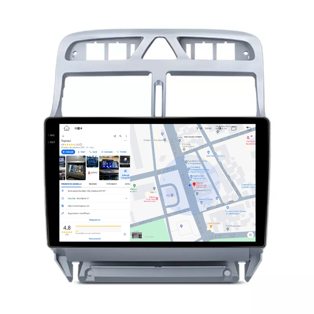 Navigatie Peugeot 307 2002-2013, Android 13,Ecran 2K, 4GB RAM 64GB, Octa Core, carplay /android auto