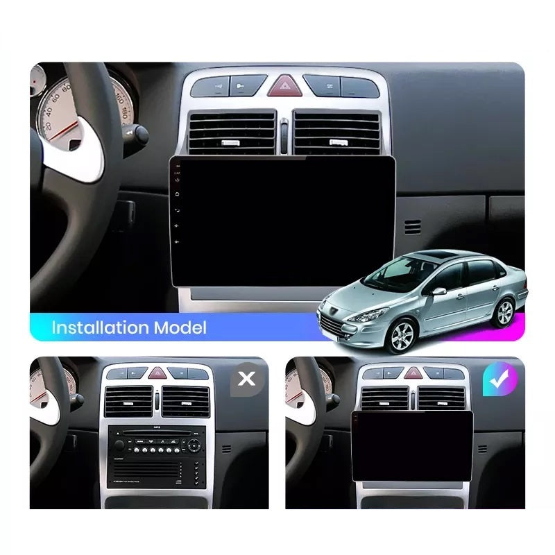 Navigatie Peugeot 307 2002-2013, Android 13,Ecran 2K, 4GB RAM 64GB, Octa Core, carplay /android auto