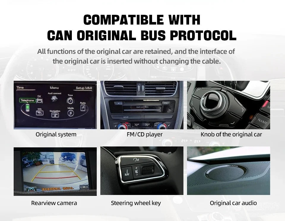 Navigatie Audi Q5 (2017-2020),12.5 inch, 8GB RAM, carplay / android auto