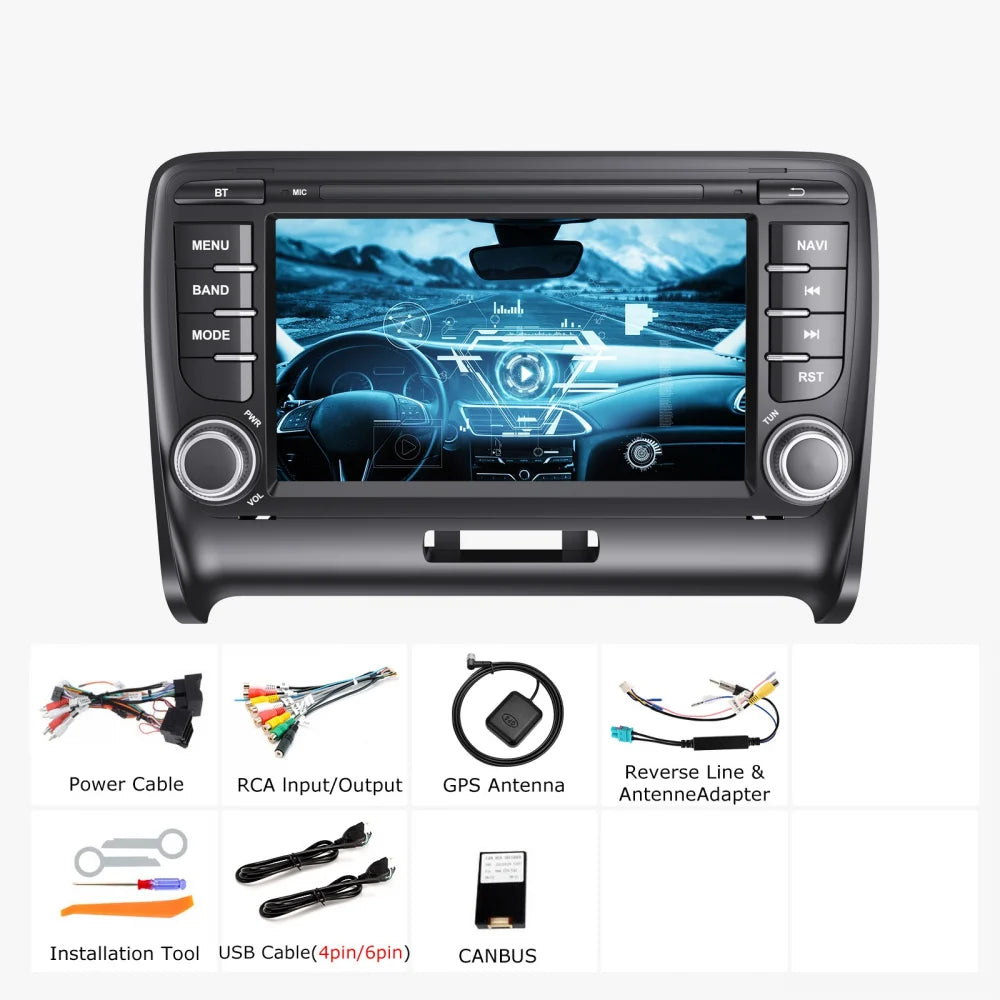 Navigatie audi TT (2006-2014), Android 12, 2GB RAM 64GB