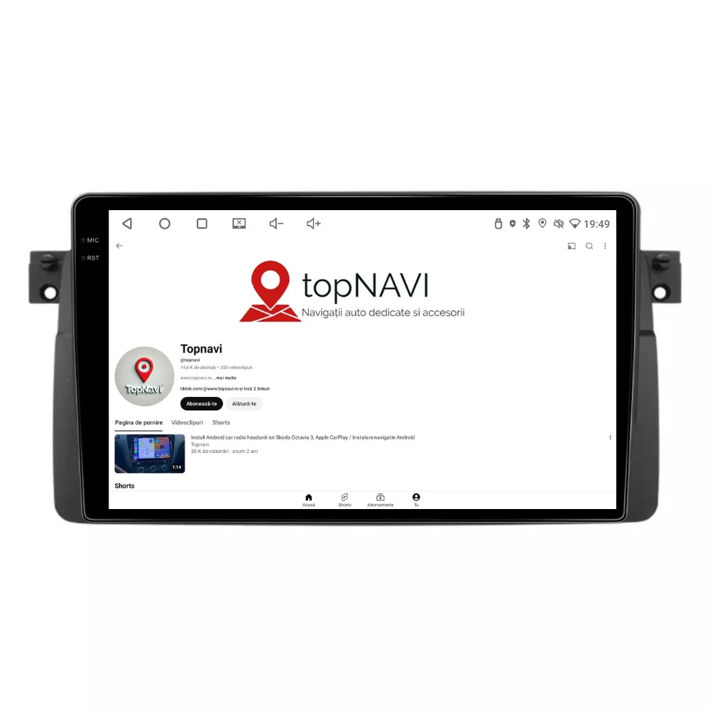 Navigatie BMW E46 (1998-2006), Android, Ecran 9 inch 2K, 12GB RAM 256GB, 8-core