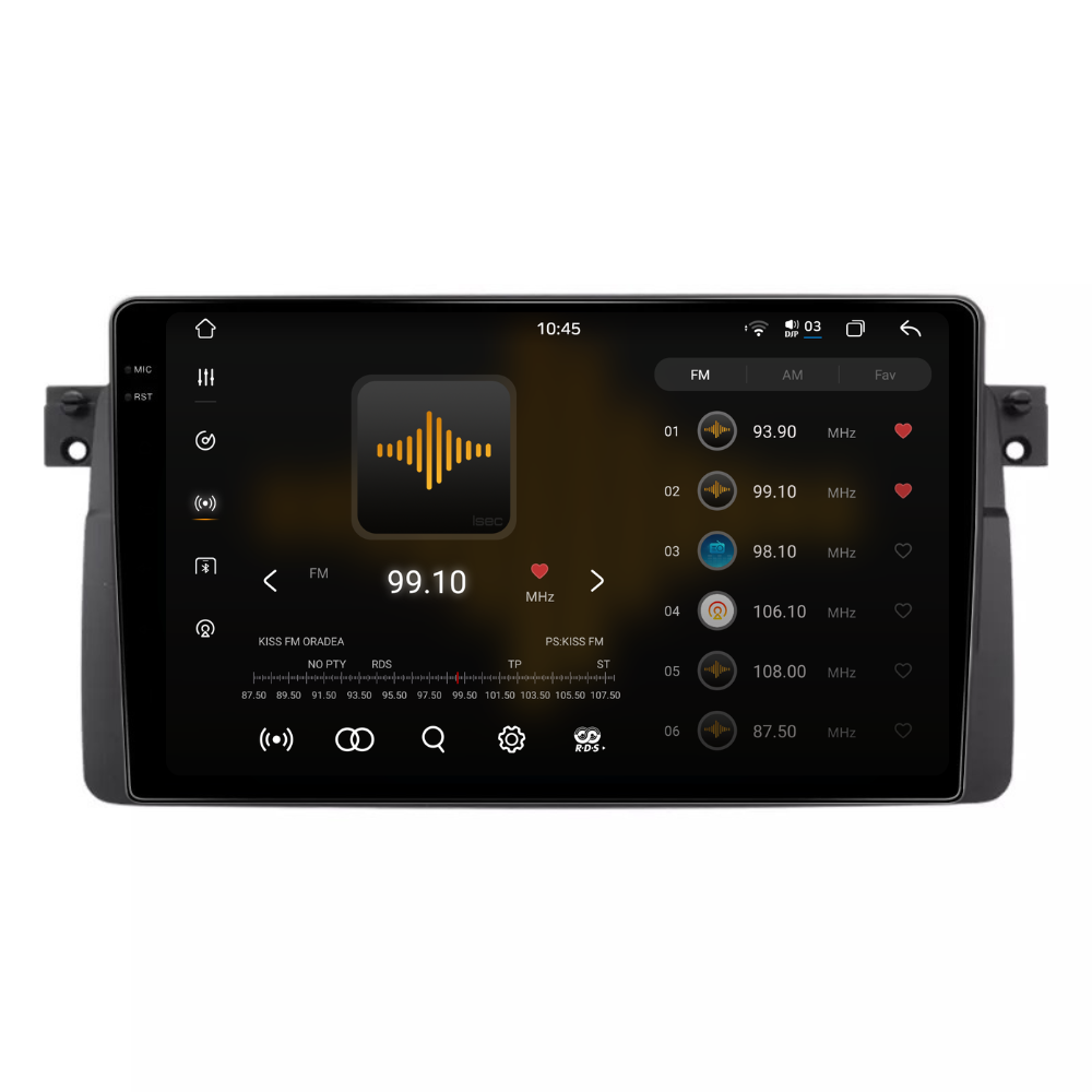 Navigatie BMW E46 (1998-2006), Android, Ecran 9 inch 2K, 12GB RAM 256GB, 8-core