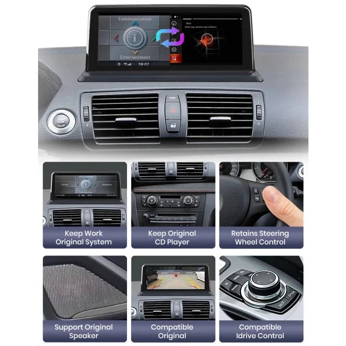 Navigatie Bmw Seria 1 (2003-2013), Android, 4GB 64GB, sistem Fara navigatie de fabrica