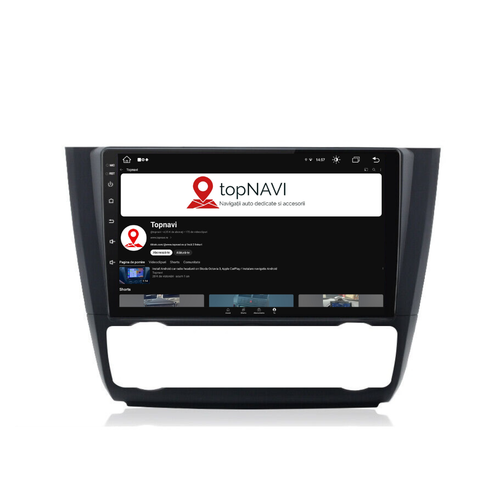 Navigatie BMW Seria 1 E81 E82 E87 E88 (2003-2014), Android 12, 1GB RAM 32GB, waze, youtube, google maps,bluetooth