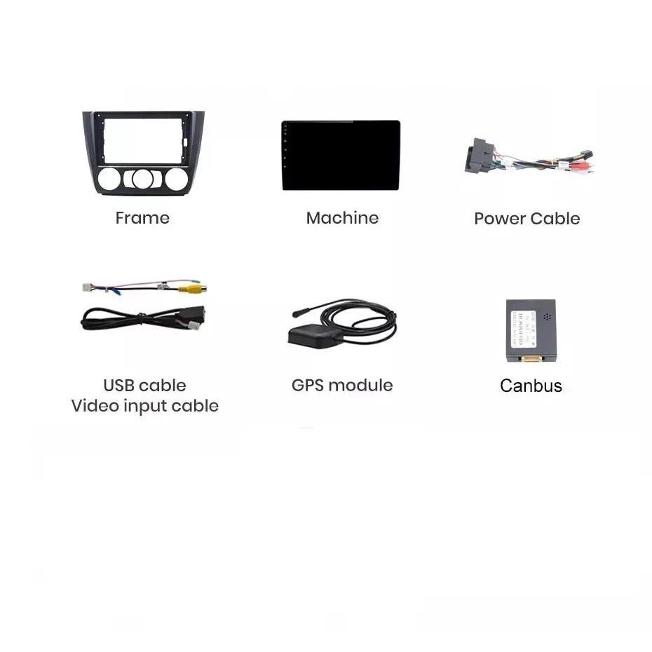 Navigatie Bmw Seria 1 E81 E82 E87 E88 (2003-2014), Android, Ecran 9 inch, 4GB RAM 64GB, 4-core