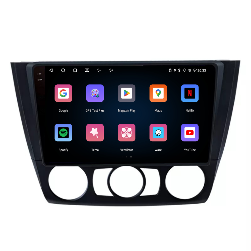 Navigatie Bmw Seria 1 E81 E82 E87 E88 (2003-2014), Android, Ecran 9 inch, 4GB RAM 64GB, 4-core