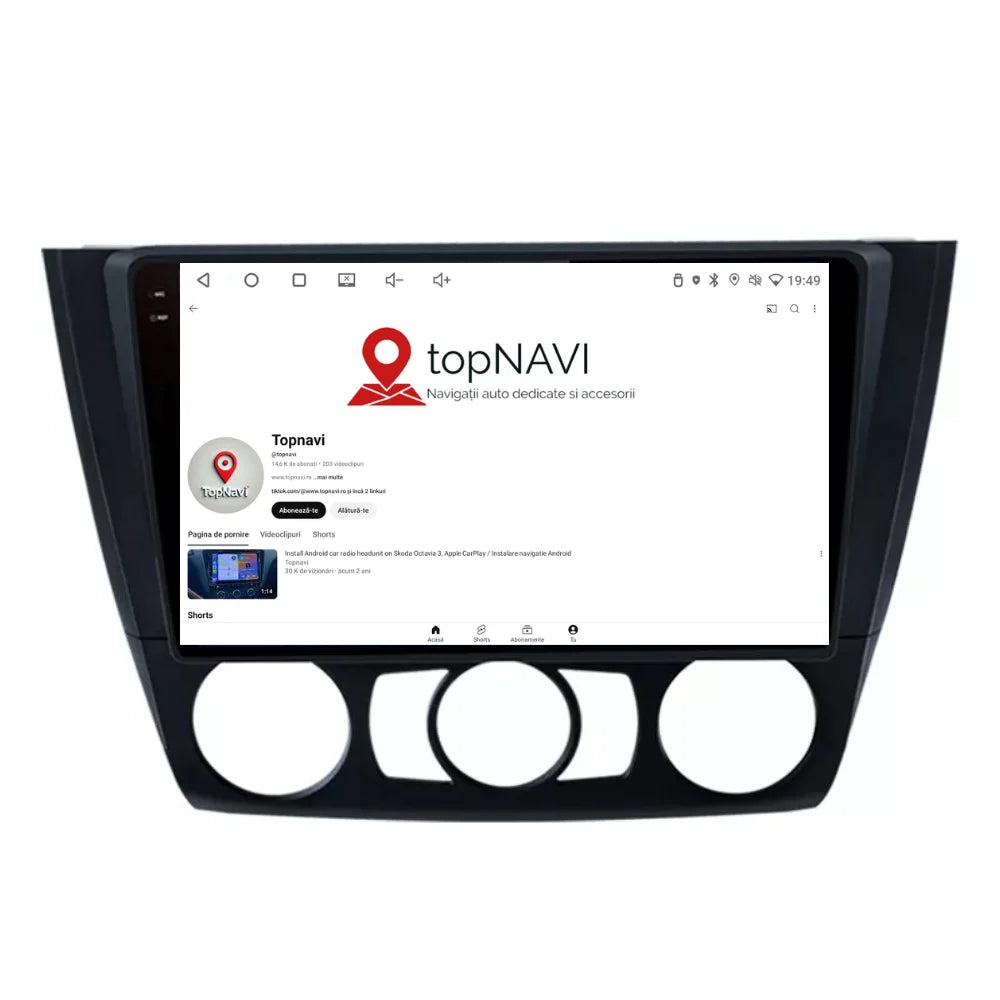 Navigatie Bmw Seria 1 E81 E82 E87 E88 (2003-2014), Android, Ecran 9 inch, 4GB RAM 64GB, 4-core