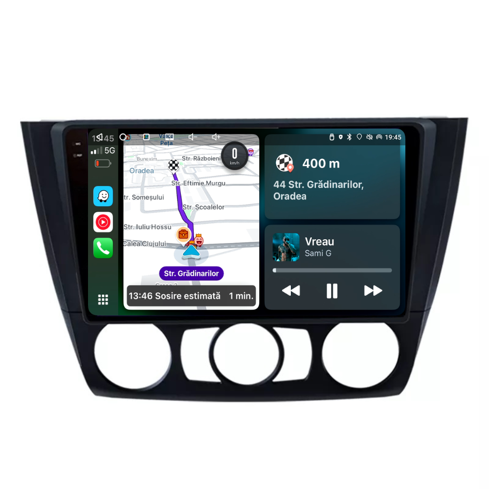 Navigatie Bmw Seria 1 E81 E82 E87 E88 (2003-2014), Android, Ecran 9 inch, 4GB RAM 64GB, 4-core