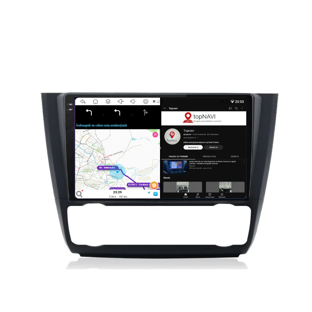 Navigatie Bmw Seria 1 E81 E82 E87 E88 (2003-2014), Android, Ecran 9 inch, 6GB RAM 128GB, 8-core