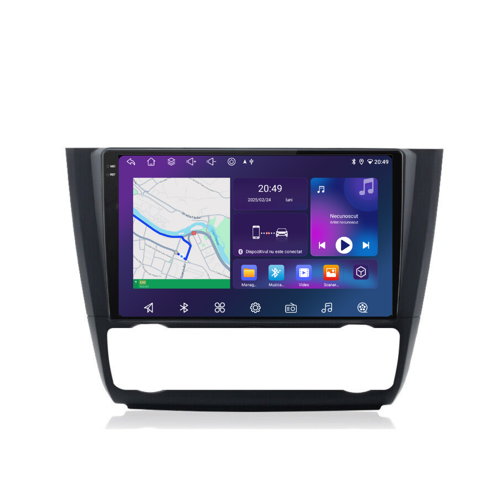 Navigatie Bmw Seria 1 E81 E82 E87 E88 (2003-2014), Android, Ecran 9 inch, 6GB RAM 128GB, 8-core