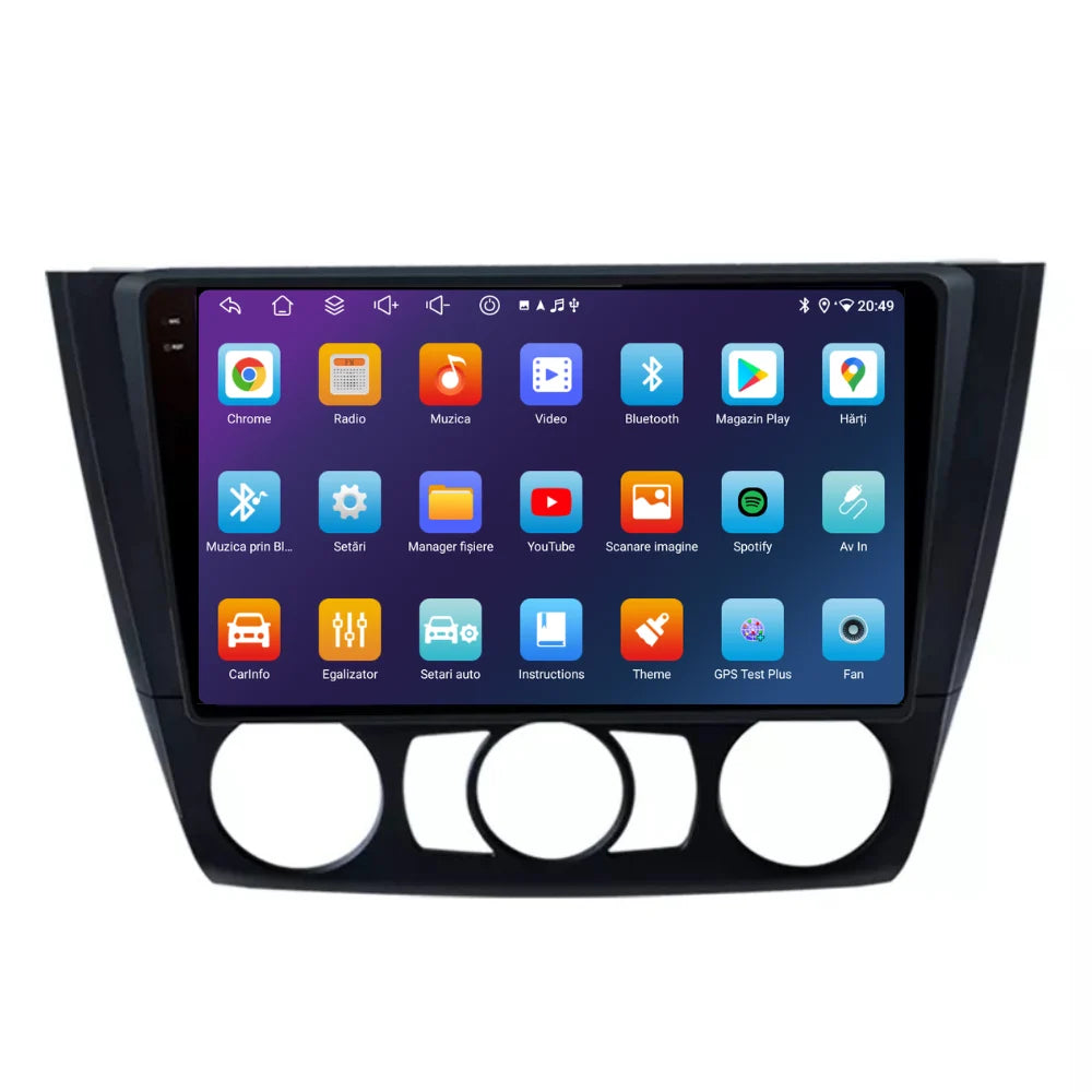 Navigatie Bmw Seria 1 E81 E82 E87 E88 (2003-2014), Android, Ecran 9 inch, 6GB RAM 128GB, 8-core