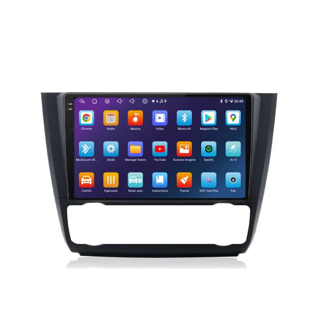 Navigatie Bmw Seria 1 E81 E82 E87 E88 (2003-2014), Android, Ecran 9 inch, 6GB RAM 128GB, 8-core