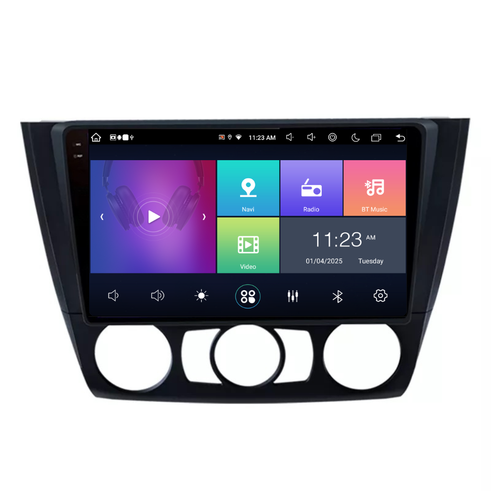 Navigatie Bmw Seria 1 E81 E82 E87 E88 (2003-2014), Android, Ecran 9 inch, 8GB RAM 256GB, 8-core
