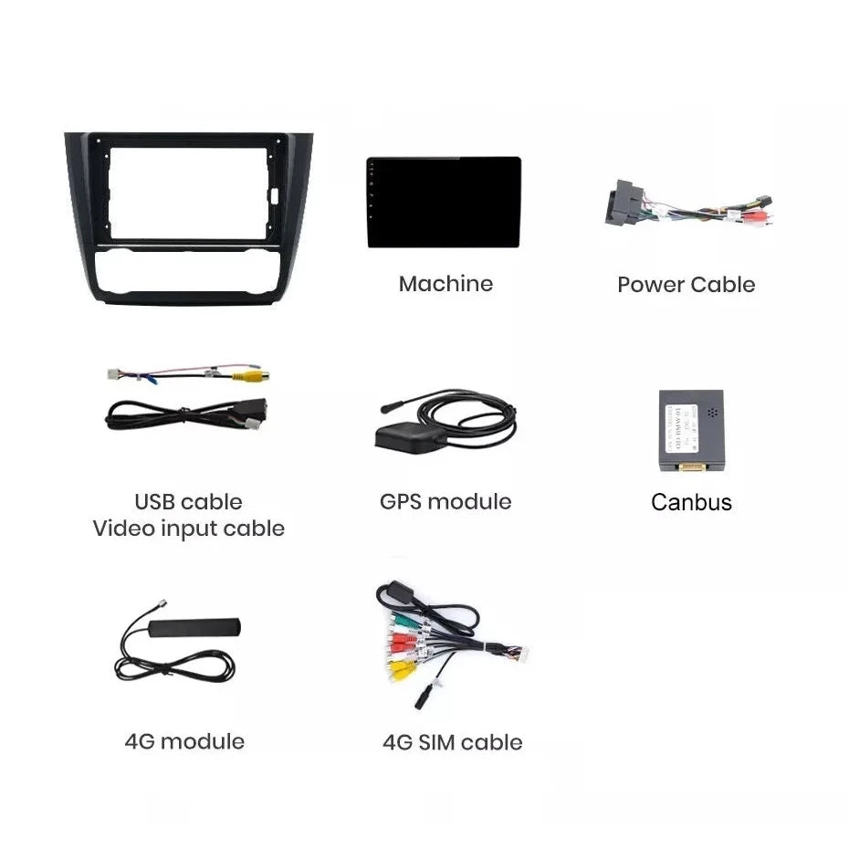 Navigatie Bmw Seria 1 E81 E82 E87 E88 (2003-2014), Android, Ecran 9 inch, 8GB RAM 256GB, 8-core