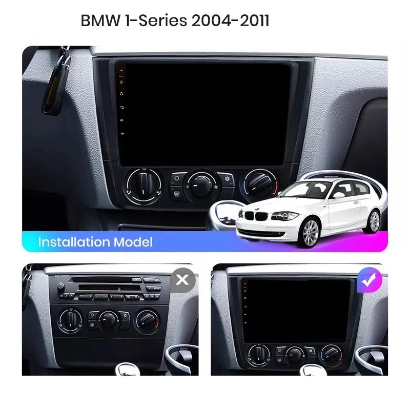 Navigatie Bmw Seria 1 E87 / E88 (2004-2011), Android, Ecran 2K, 8GB RAM 256GB, 8-core